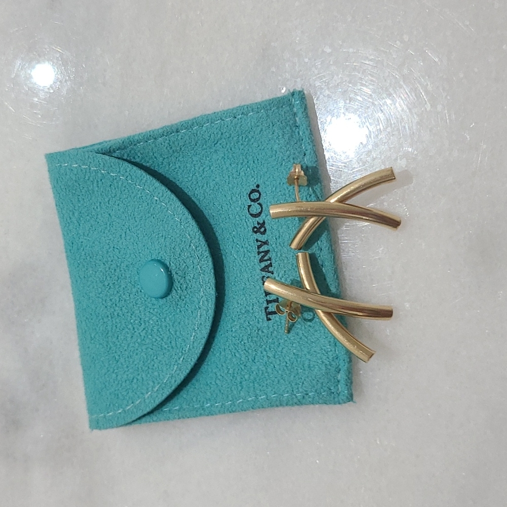 Tiffany Paloma Picasso 18k earrings Vintage! - Picture 1 of 3